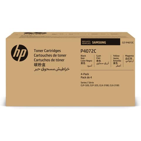 Toner CLT-P4072C Samsung ciano+magenta+giallo +nero Conf. 4 - SU382A